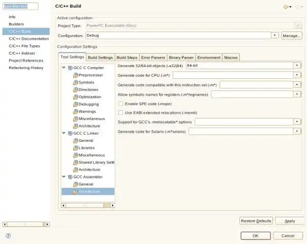 Download web tool or web app Eclipse CDT GNU PowerPC Plug-in