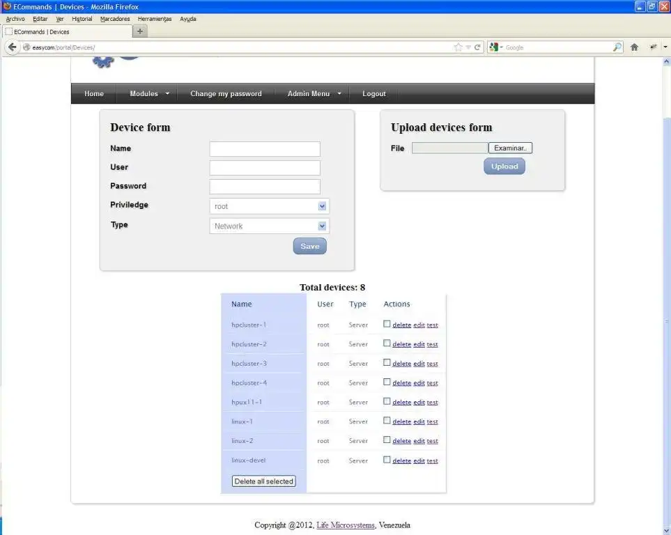 Download web tool or web app ECommands