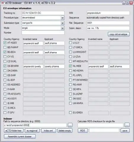 Download web tool or web app eCTD indexer