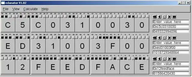Download web tool or web app edanator binary/hex graphical calculator