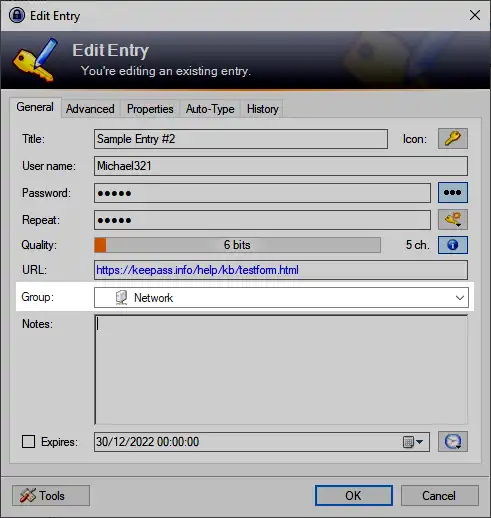 Download web tool or web app EditEntryGroup