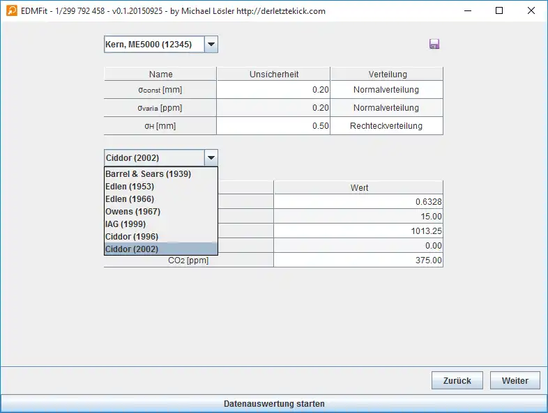 Download web tool or web app EDM Calibration Baseline Fitting to run in Linux online