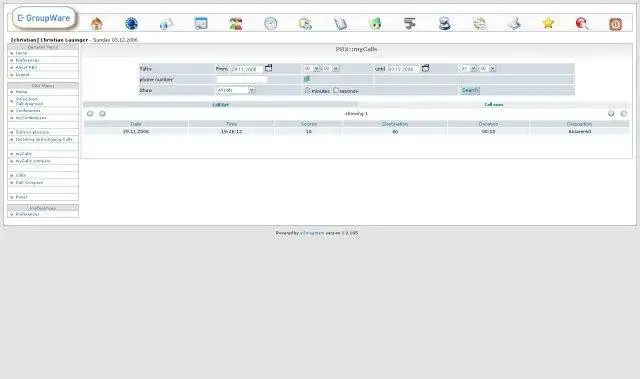 Download web tool or web app eGW pbx