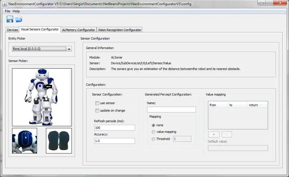 Download web tool or web app EIS Compliant Robot Environment