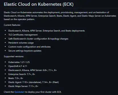 Elastic Cloud on Kubernetes ECK download for Windows