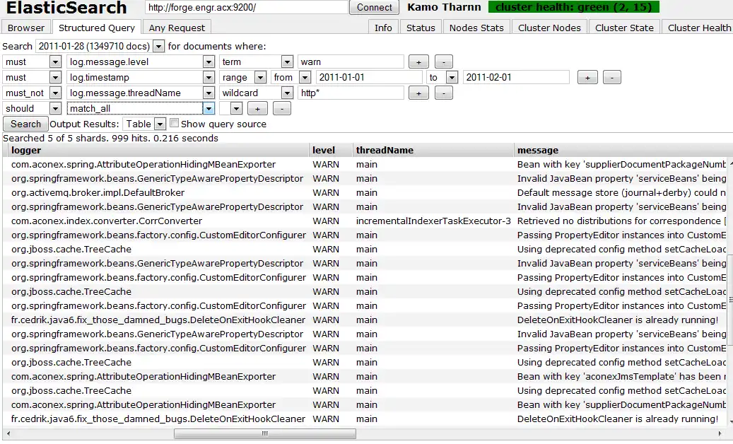 Download web tool or web app elasticsearch-head