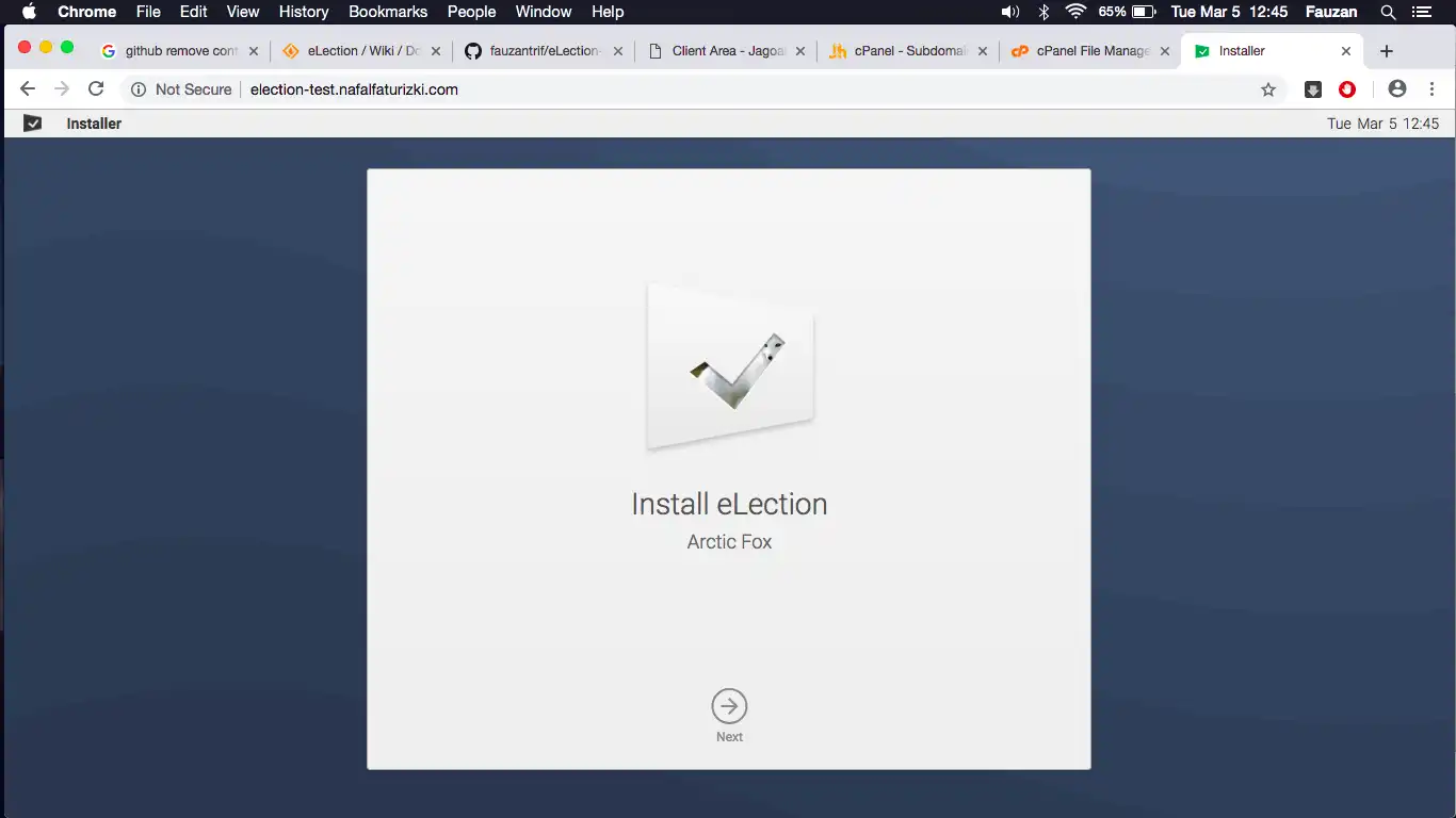 Download web tool or web app eLection