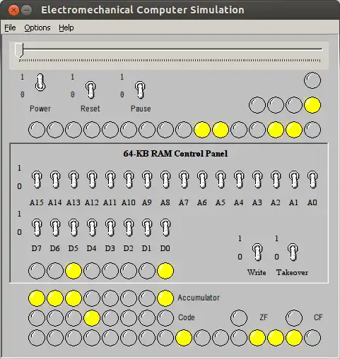 Download web tool or web app Electro-Mechanical Computer Simulation to run in Linux online