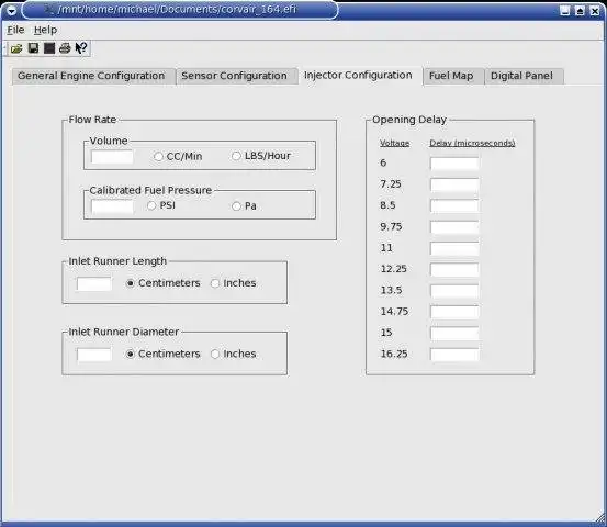 Download web tool or web app Electronic Fuel Injection