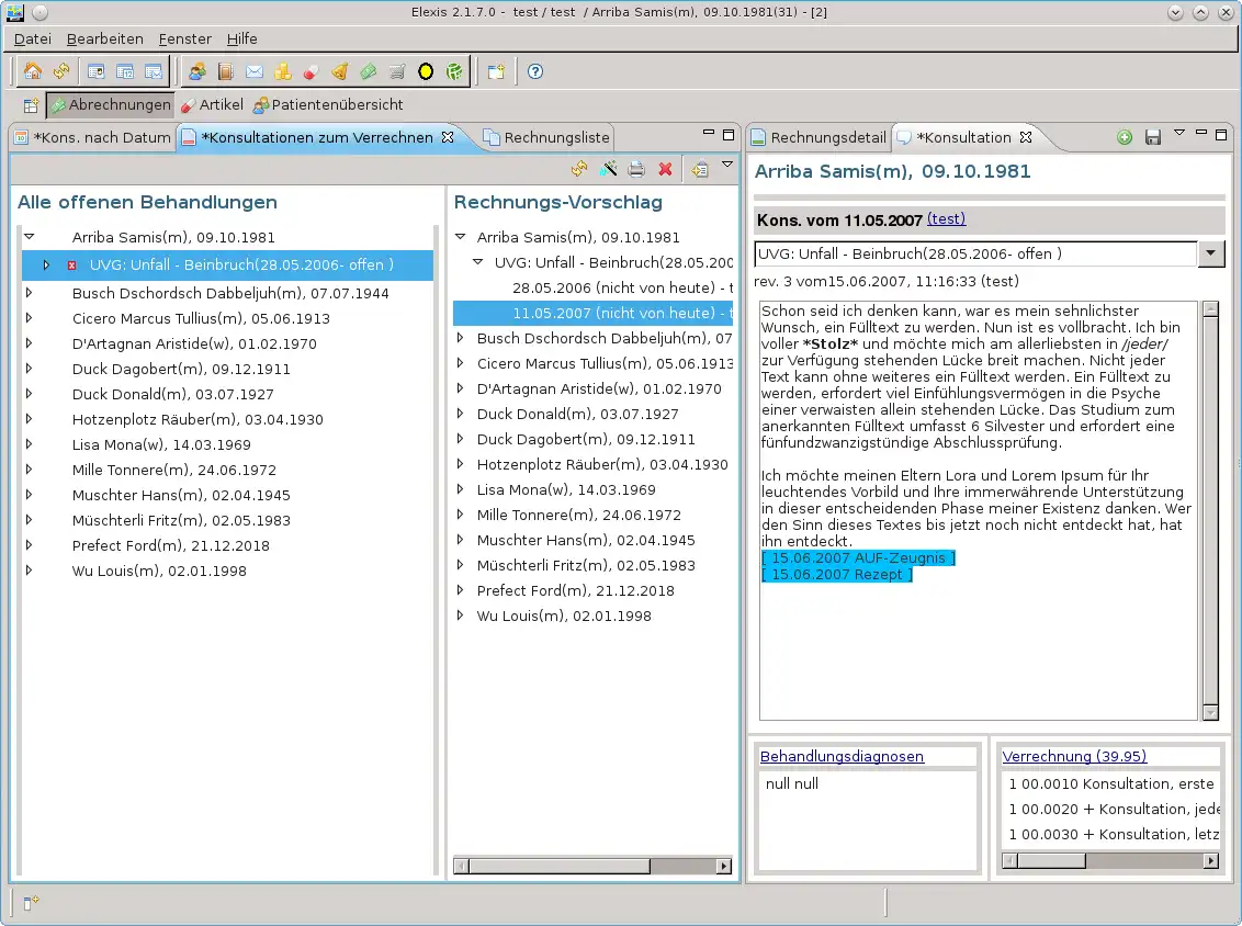 Download web tool or web app Elexis Praxisprogramm