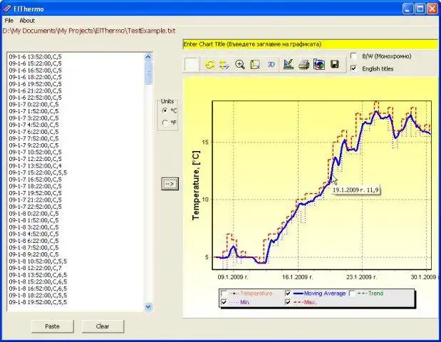 Download web tool or web app ElThermo to run in Windows online over Linux online