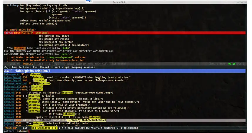 Download web tool or web app Emacs-Helm