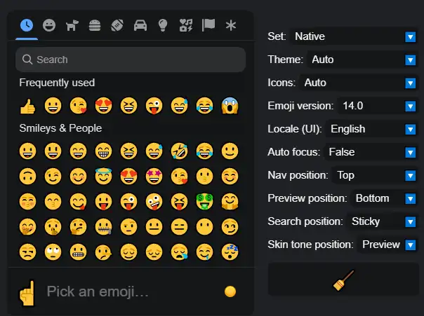 Télécharger l'outil Web ou l'application Web Emoji Mart