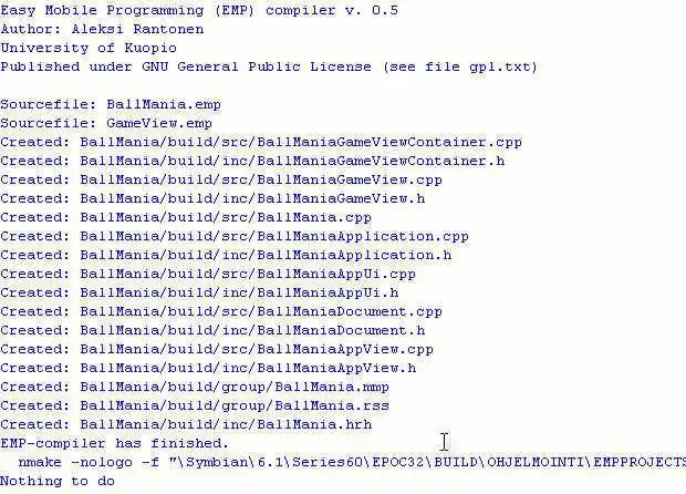 Download web tool or web app EMP Compiler