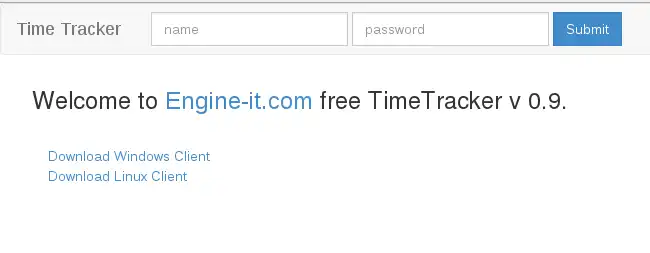 Download web tool or web app Engine-IT Free TimeTracker