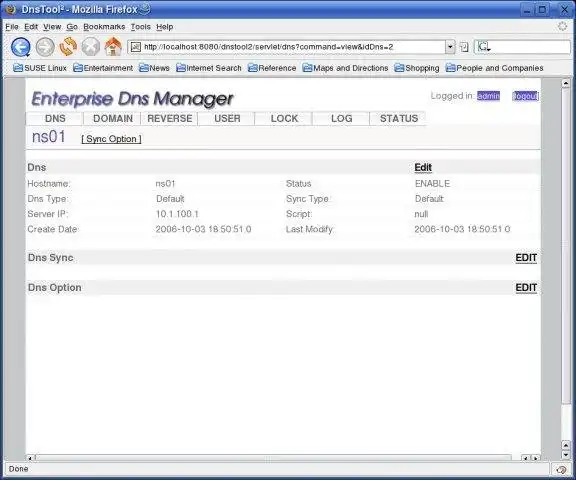 Download web tool or web app Enterprise Dns Manager