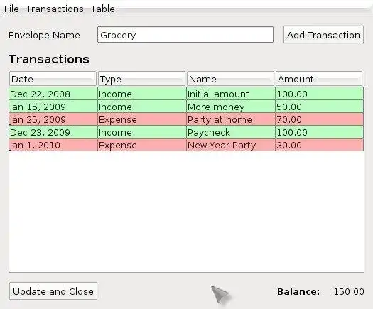 Download web tool or web app Envelope Budget Tracker