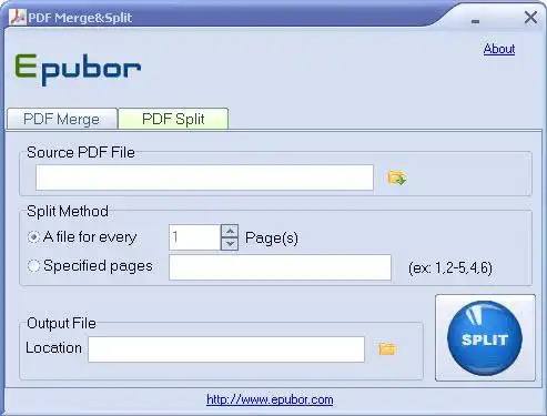 Download web tool or web app Epubor PDF SPLITTERMerger