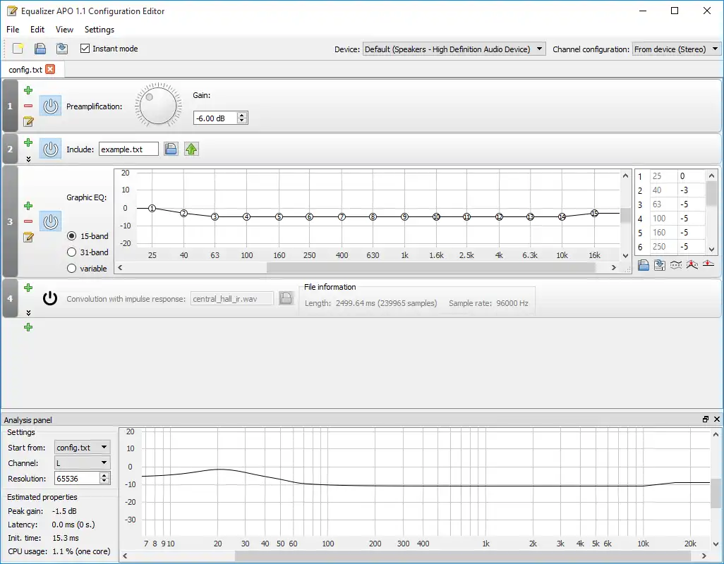 Descargue la herramienta web o la aplicación web Equalizer APO