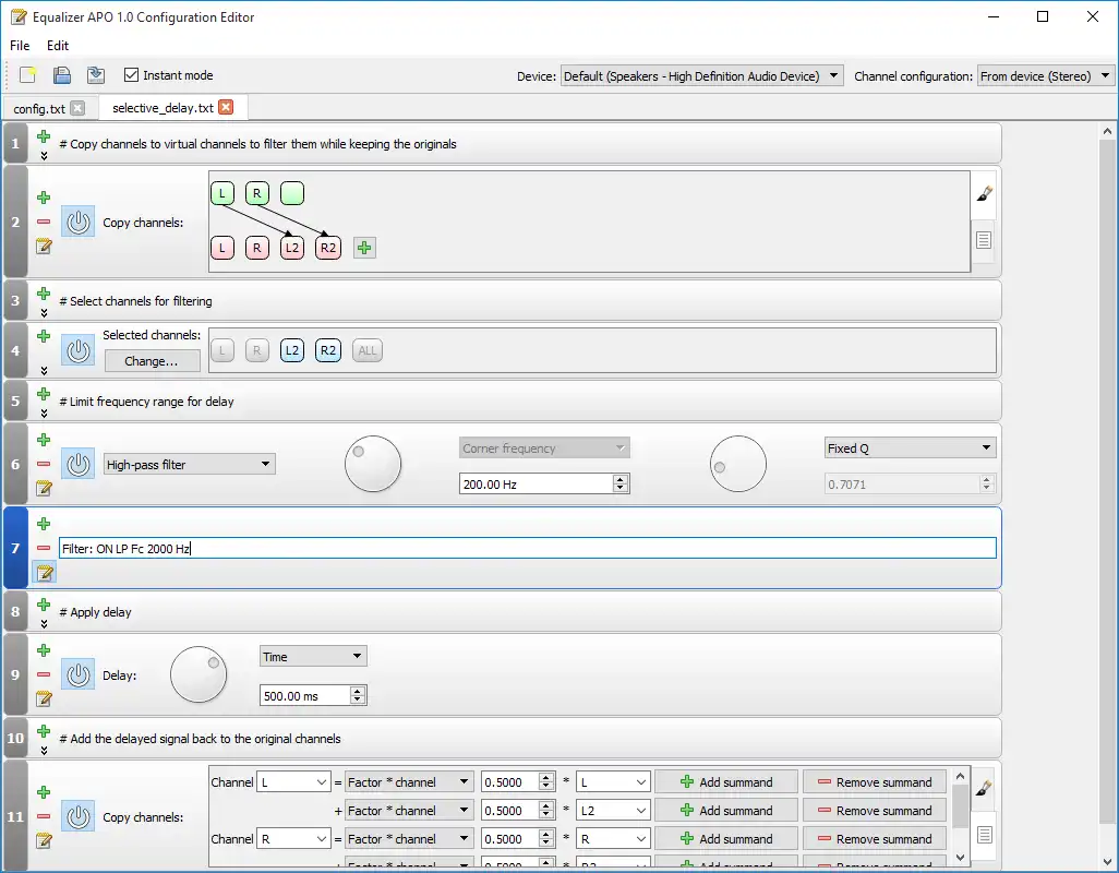 Descargue la herramienta web o la aplicación web Equalizer APO