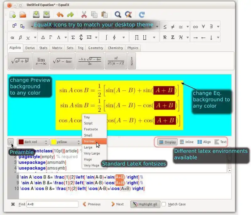 Download web tool or web app EqualX to run in Windows online over Linux online