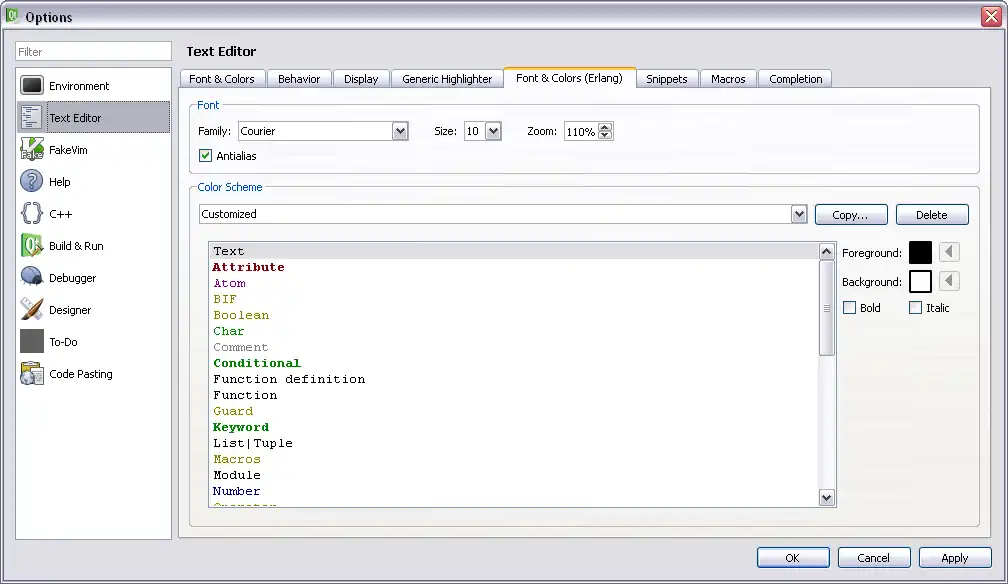 Download web tool or web app Erlang Editor plugin for QtCreator