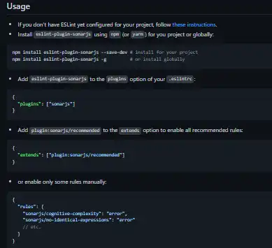 Download web tool or web app eslint-plugin-sonarjs