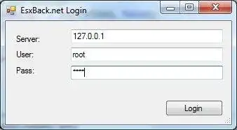 Download web tool or web app EsxBack.net