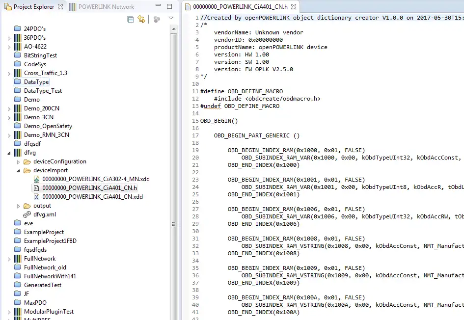 Download web tool or web app Ethernet POWERLINK XDD Tool Suite