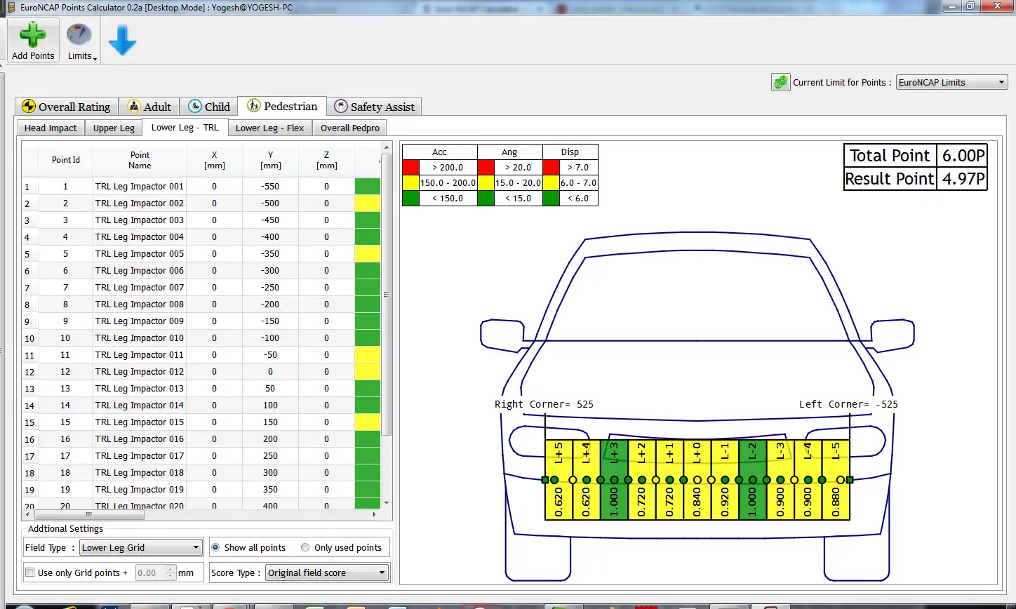 Téléchargez l'outil Web ou l'application Web Calculateur de points EuroNCAP pour fonctionner sous Windows en ligne sur Linux en ligne