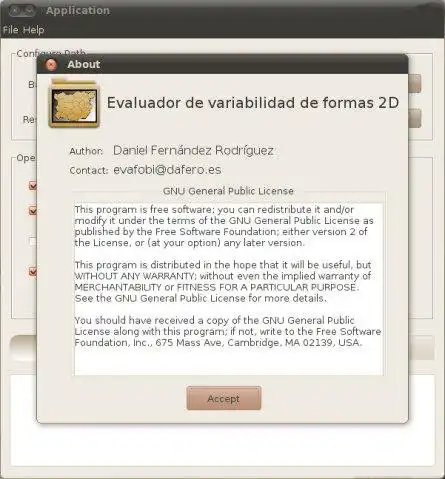 Download web tool or web app Evaluador de variabilidad de formas 2D to run in Linux online