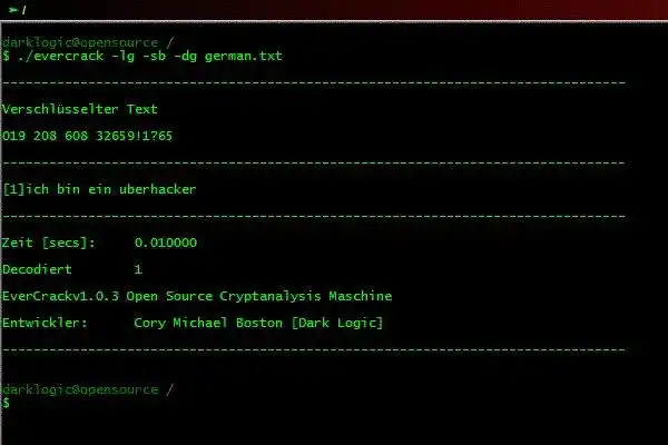 Download web tool or web app EverCrack- (GPL) Cryptanalysis Engine to run in Linux online