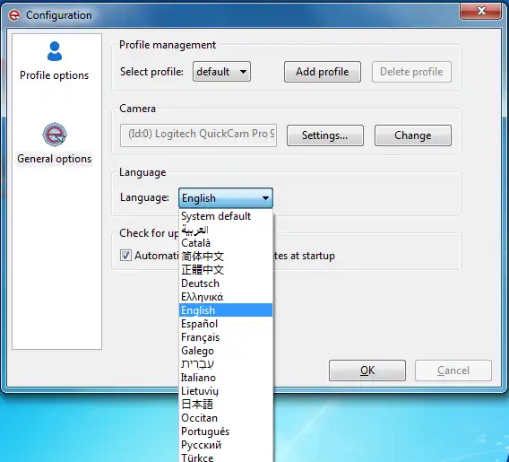 Download web tool or web app eviacam to run in Windows online over Linux online