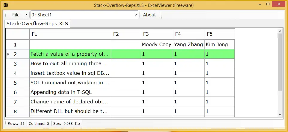 Download web tool or web app ExcelViewer (Freeware)