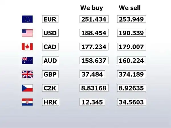 Download web tool or web app Exchange rates display software