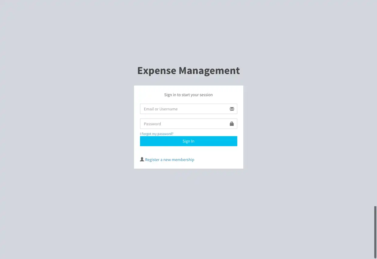 Download web tool or web app Expense Management
