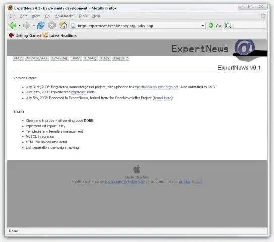 Download web tool or web app ExpertNews