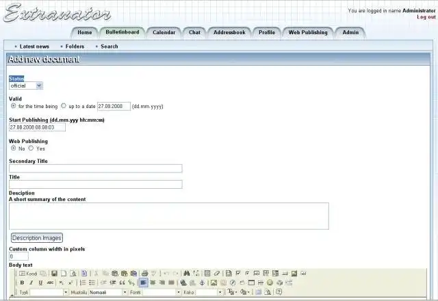 Download web tool or web app Extranator