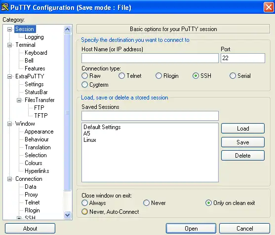 Download web tool or web app ExtraPuTTY Download web tool or web app ExtraPuTTY