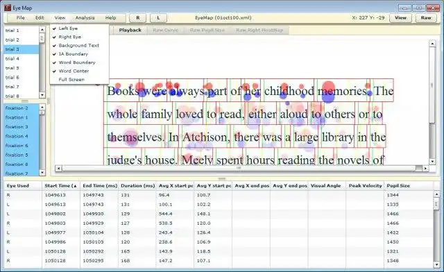 Download web tool or web app EyeMap - Eye Movement Data Analyzer to run in Windows online over Linux online