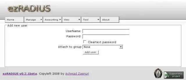 Download web tool or web app ezradius