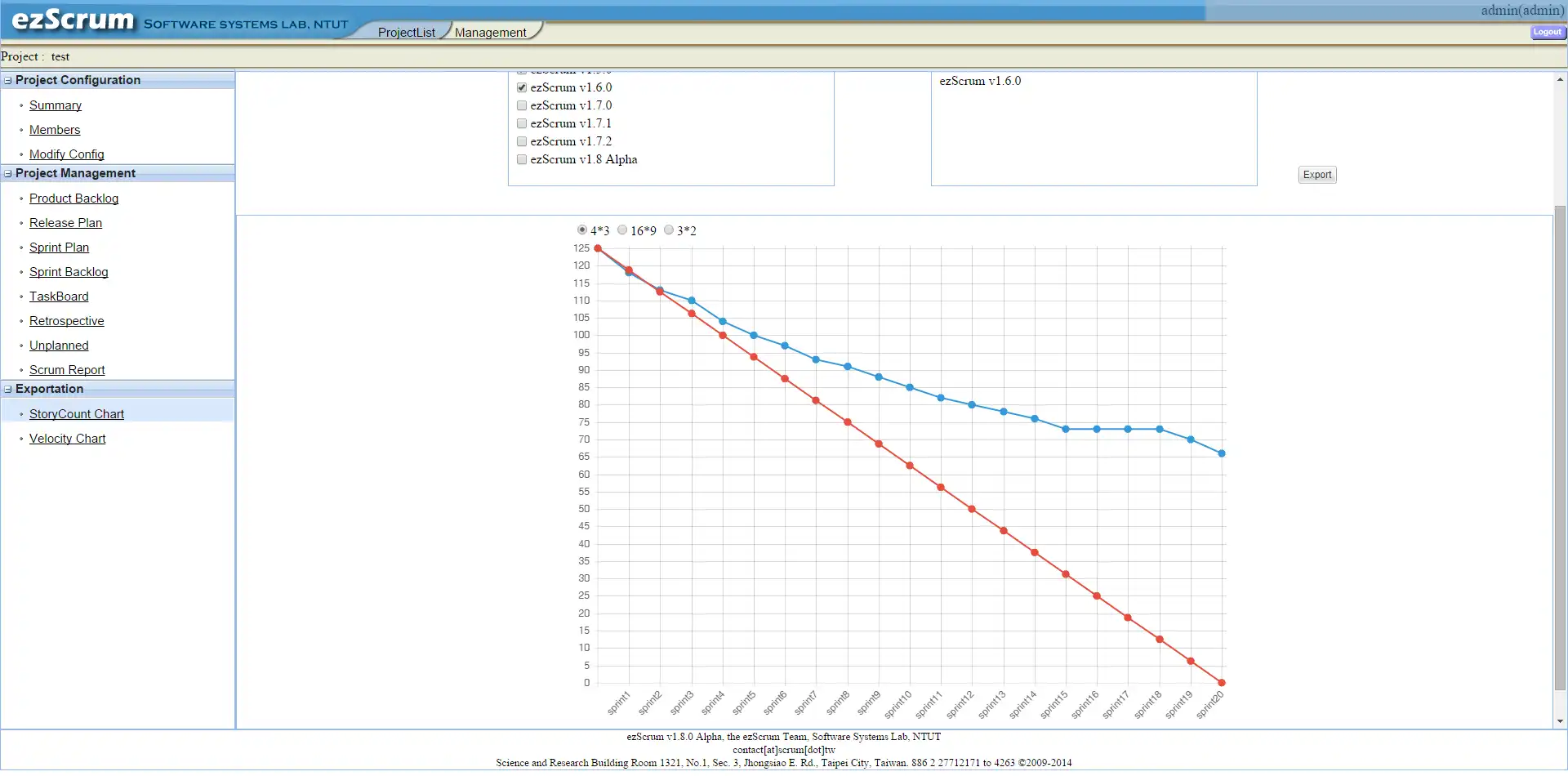 Download web tool or web app ezScrum