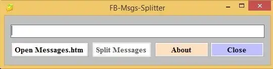 Download web tool or web app Facebook messages splitter