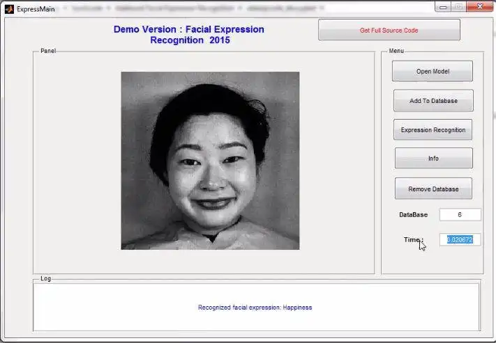 Download web tool or web app Facial Expression Recognition Matlab Cod