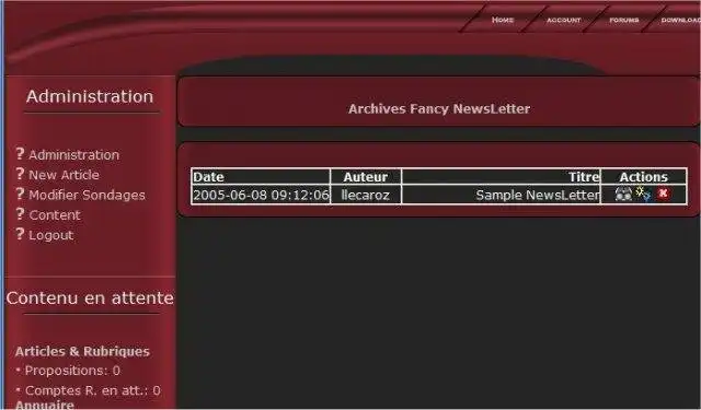 Download web tool or web app Fancy NewsLetter