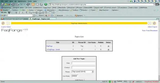 Download web tool or web app FaqForge