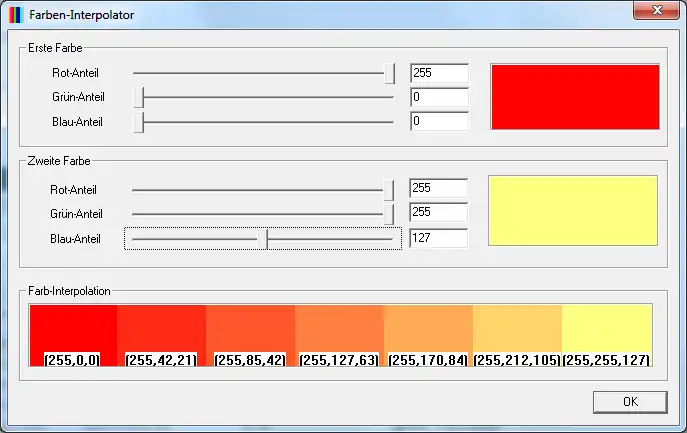 Download web tool or web app Farben-Interpolator