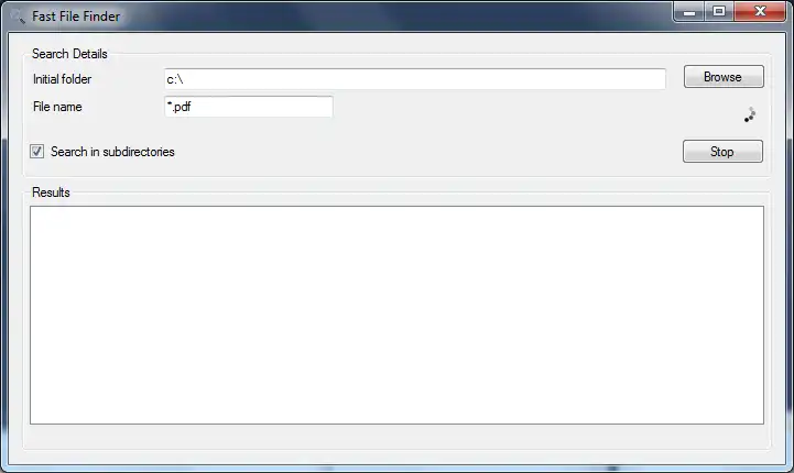 Download web tool or web app Fast File Finder