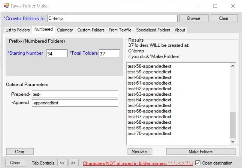 Download web tool or web app Fayax Folder Maker