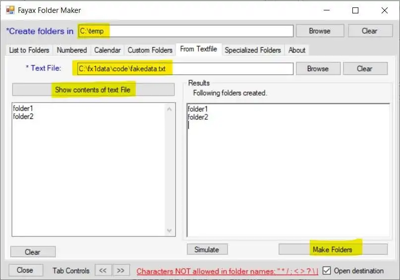 Download web tool or web app Fayax Folder Maker